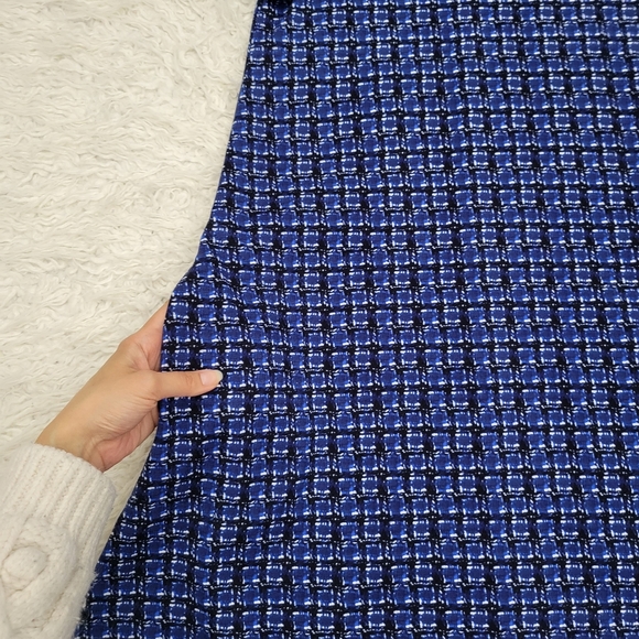 J Mclaughlin Swing Dress Blue Geoprint Sz Small - Picture 6 of 9